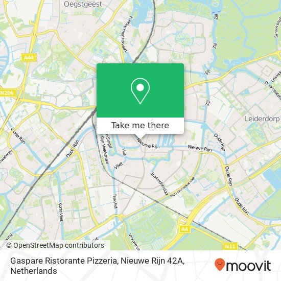 Gaspare Ristorante Pizzeria, Nieuwe Rijn 42A map