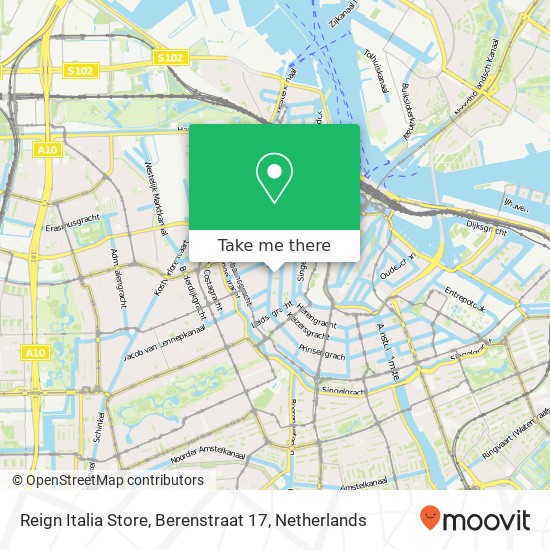 Reign Italia Store, Berenstraat 17 map