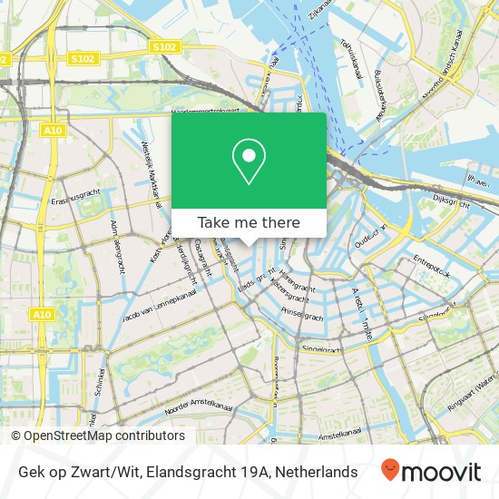 Gek op Zwart / Wit, Elandsgracht 19A map