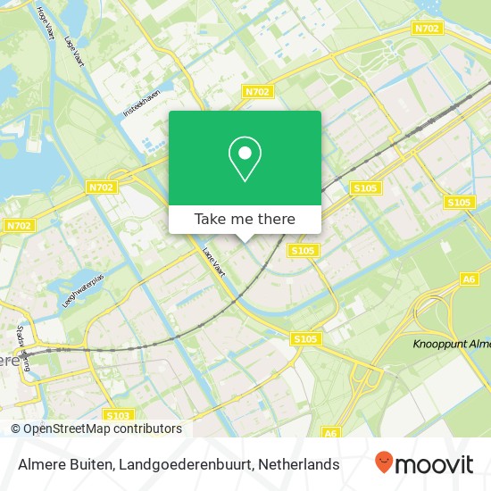 Almere Buiten, Landgoederenbuurt Karte