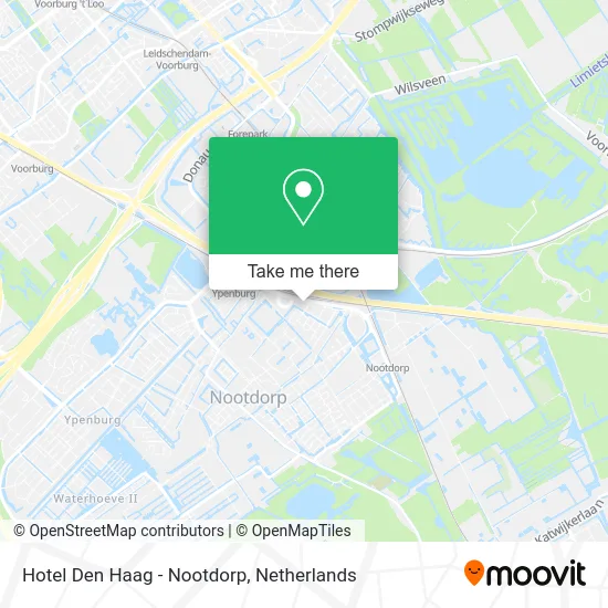 Hotel Den Haag - Nootdorp map