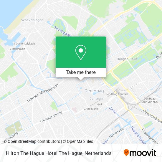 Hilton The Hague Hotel The Hague map