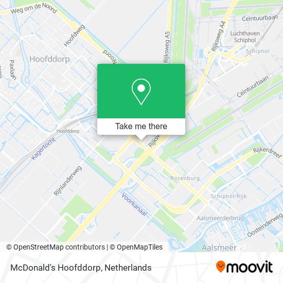 McDonald's Hoofddorp map