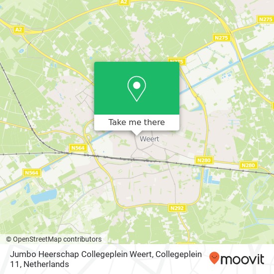 Jumbo Heerschap Collegeplein Weert, Collegeplein 11 map