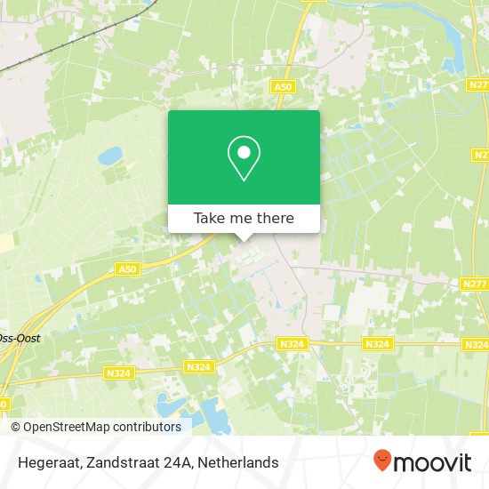 Hegeraat, Zandstraat 24A map