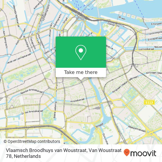 Vlaamsch Broodhuys van Woustraat, Van Woustraat 78 map