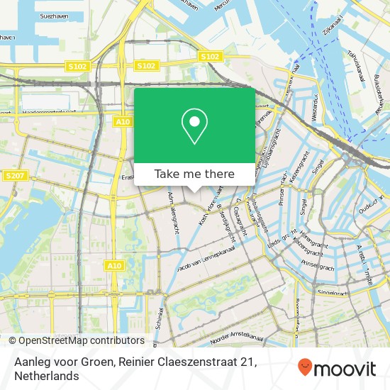 Aanleg voor Groen, Reinier Claeszenstraat 21 map