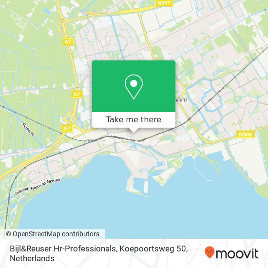 Bijl&Reuser Hr-Professionals, Koepoortsweg 50 map