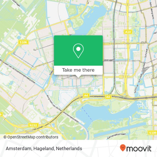 Amsterdam, Hageland map