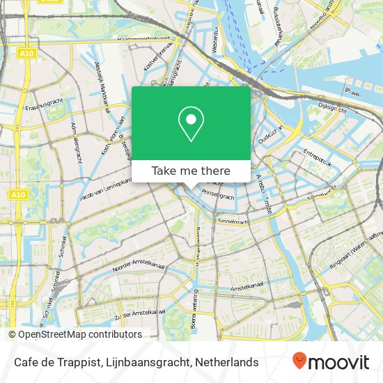 Cafe de Trappist, Lijnbaansgracht map