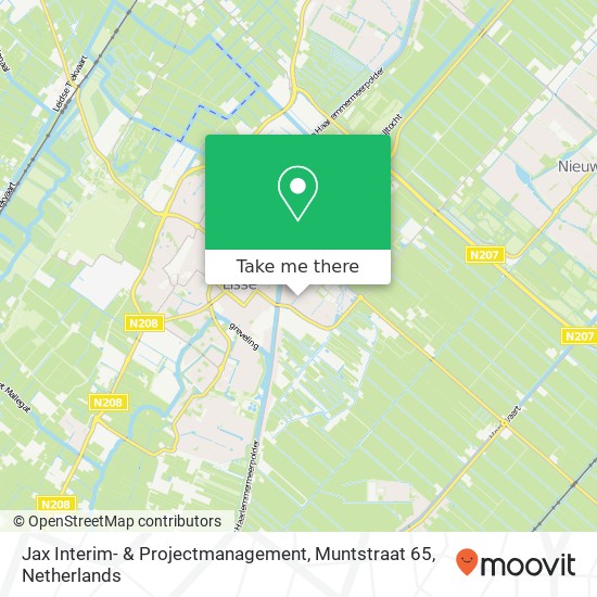 Jax Interim- & Projectmanagement, Muntstraat 65 Karte