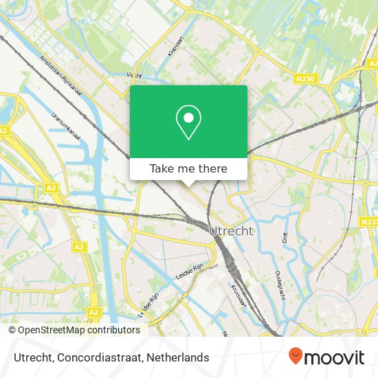 Utrecht, Concordiastraat map