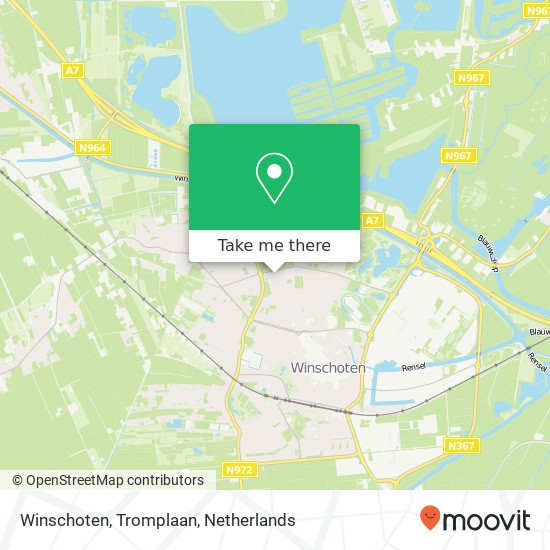 Winschoten, Tromplaan Karte