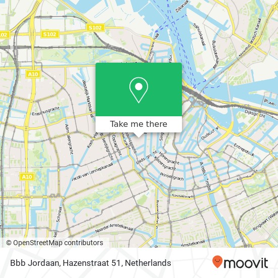 Bbb Jordaan, Hazenstraat 51 map