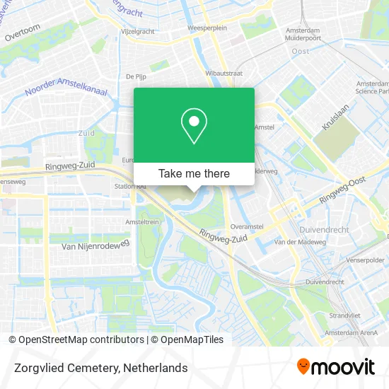 Zorgvlied Cemetery map