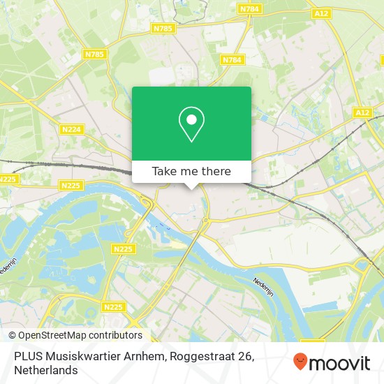 PLUS Musiskwartier Arnhem, Roggestraat 26 map