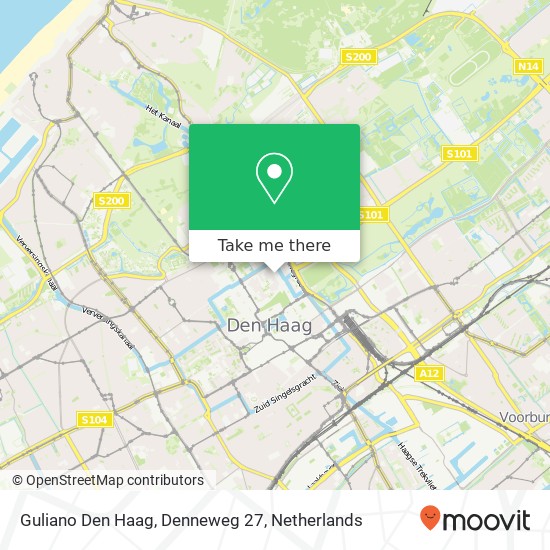 Guliano Den Haag, Denneweg 27 map