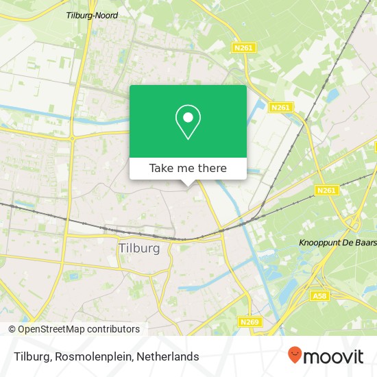 Tilburg, Rosmolenplein map