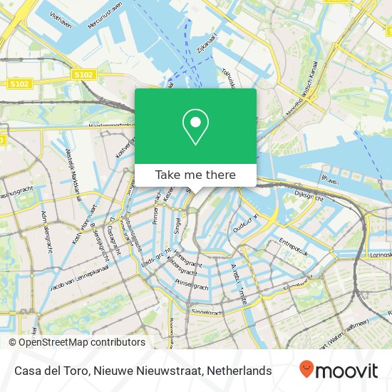 Casa del Toro, Nieuwe Nieuwstraat map