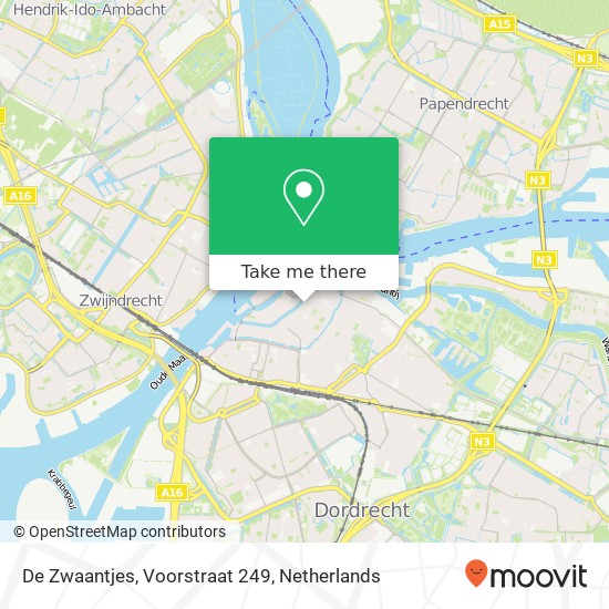 De Zwaantjes, Voorstraat 249 map