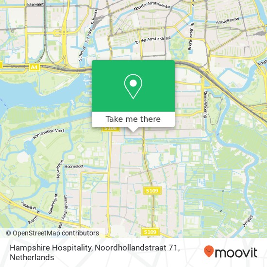 Hampshire Hospitality, Noordhollandstraat 71 map