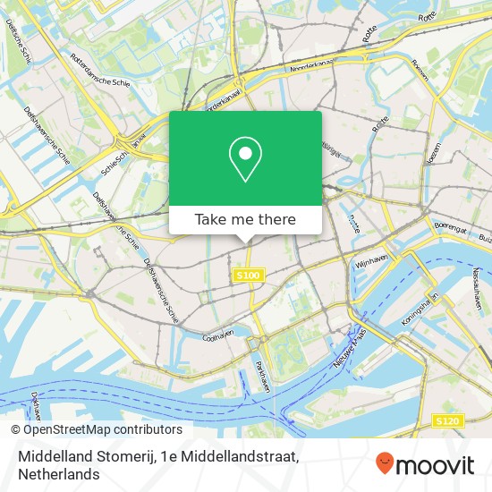 Middelland Stomerij, 1e Middellandstraat Karte