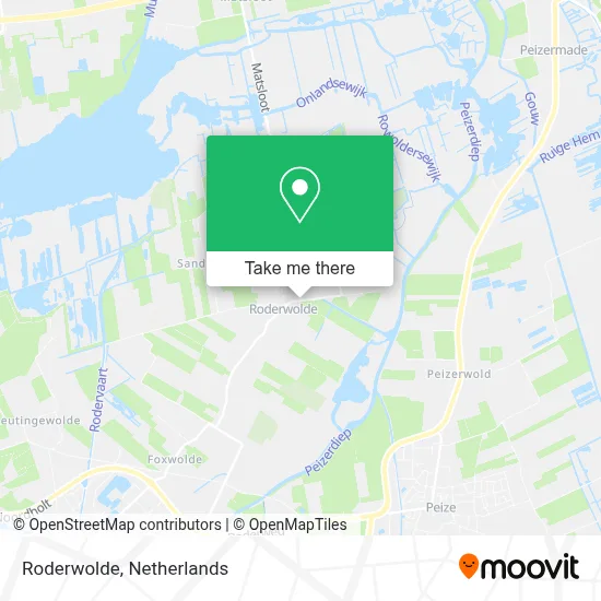 Roderwolde Karte