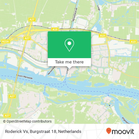 Roderick Vs, Burgstraat 18 map