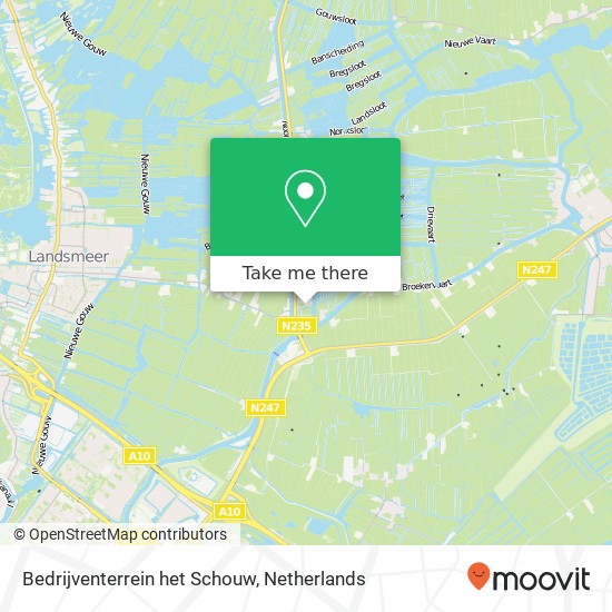 Bedrijventerrein het Schouw map