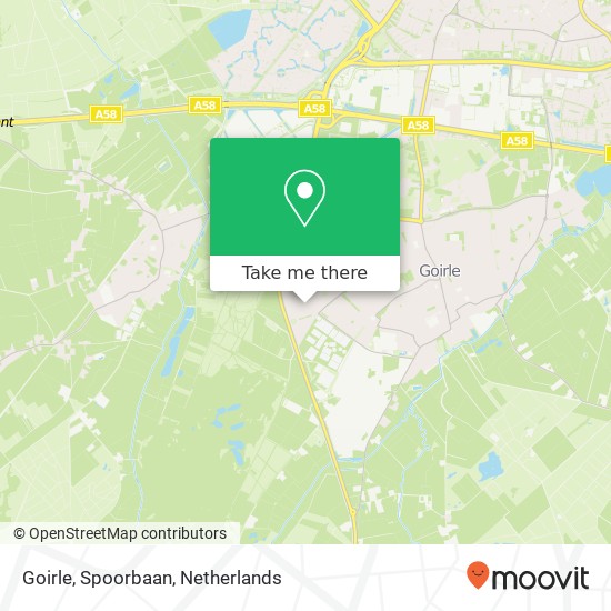 Goirle, Spoorbaan map