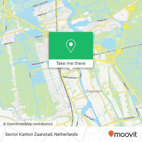 Sector Kanton Zaanstad Karte