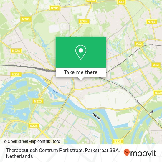 Therapeutisch Centrum Parkstraat, Parkstraat 38A map