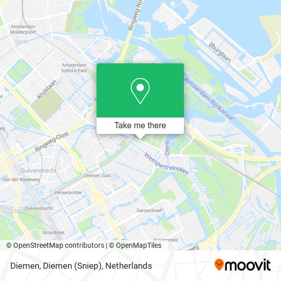 Diemen, Diemen (Sniep) map