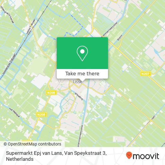 Supermarkt Epj van Lans, Van Speykstraat 3 map