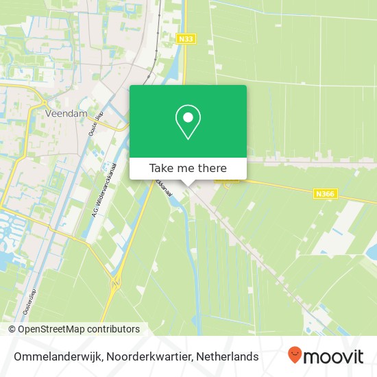 Ommelanderwijk, Noorderkwartier map