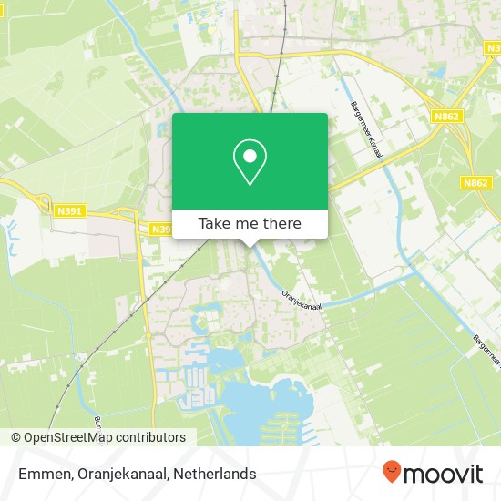 Emmen, Oranjekanaal map