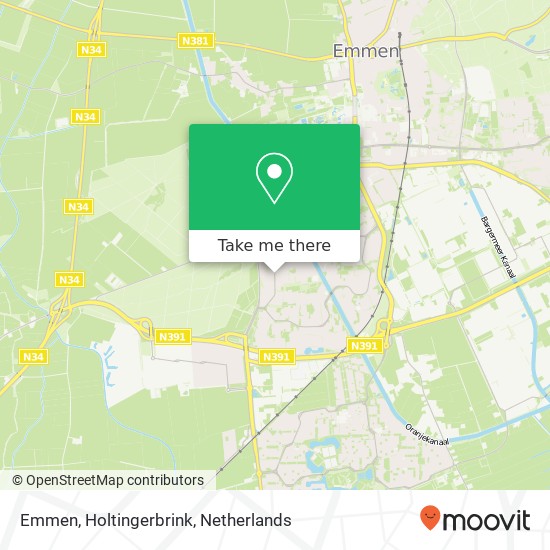 Emmen, Holtingerbrink map