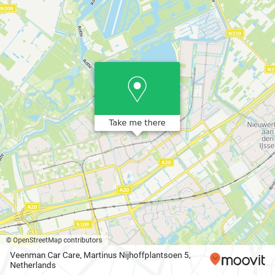 Veenman Car Care, Martinus Nijhoffplantsoen 5 map