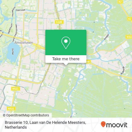 Brasserie 10, Laan van De Helende Meesters map