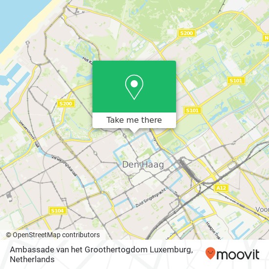 Ambassade van het Groothertogdom Luxemburg map