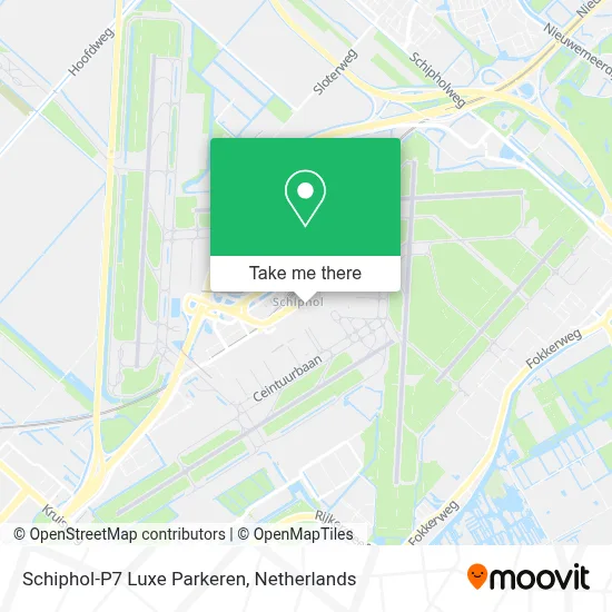 Schiphol-P7 Luxe Parkeren map