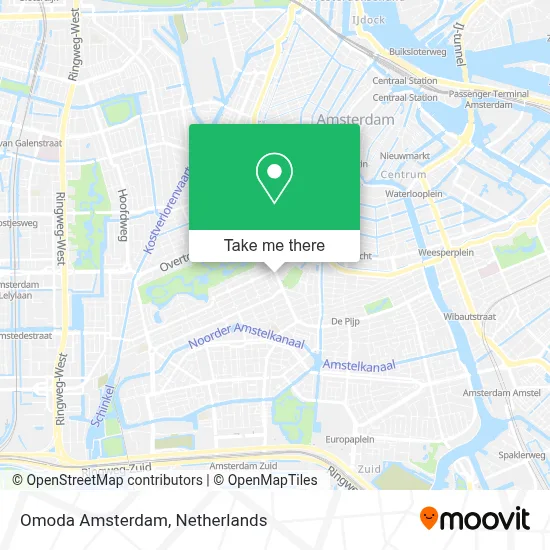 Omoda Amsterdam map