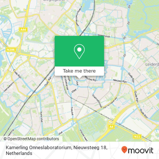 Kamerling Onneslaboratorium, Nieuwsteeg 18 map