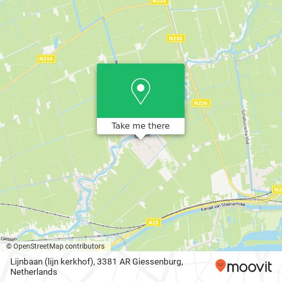 Lijnbaan (lijn kerkhof), 3381 AR Giessenburg map