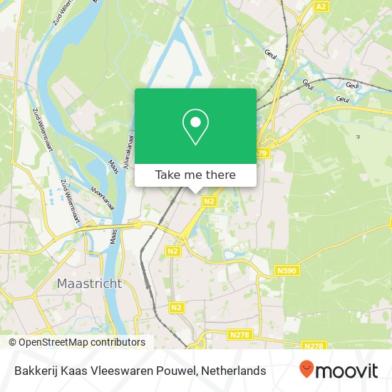 Bakkerij Kaas Vleeswaren Pouwel, Kasteel Schaloenstraat 1 map