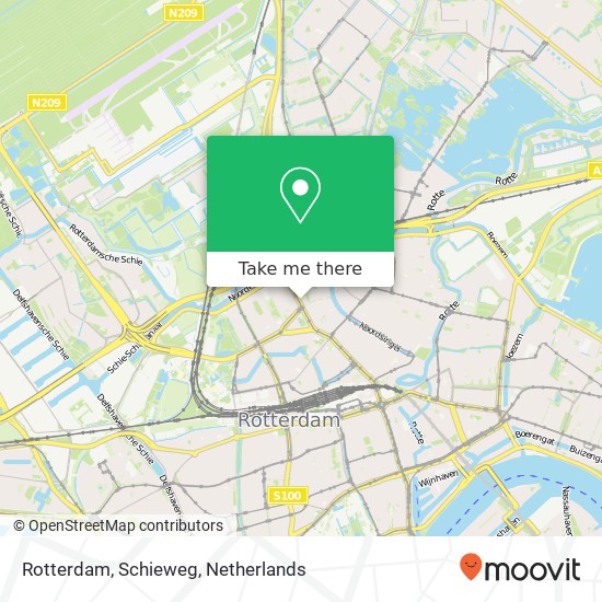 Rotterdam, Schieweg map