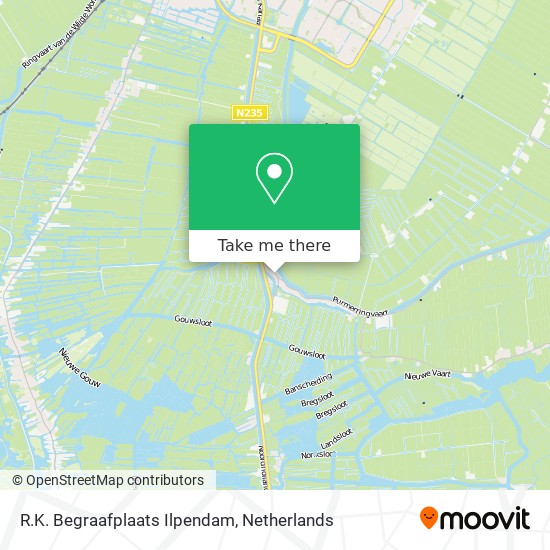 R.K. Begraafplaats Ilpendam map