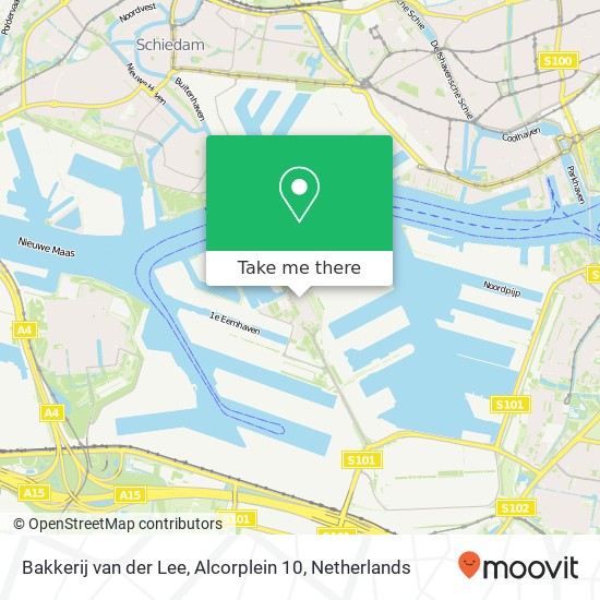 Bakkerij van der Lee, Alcorplein 10 map