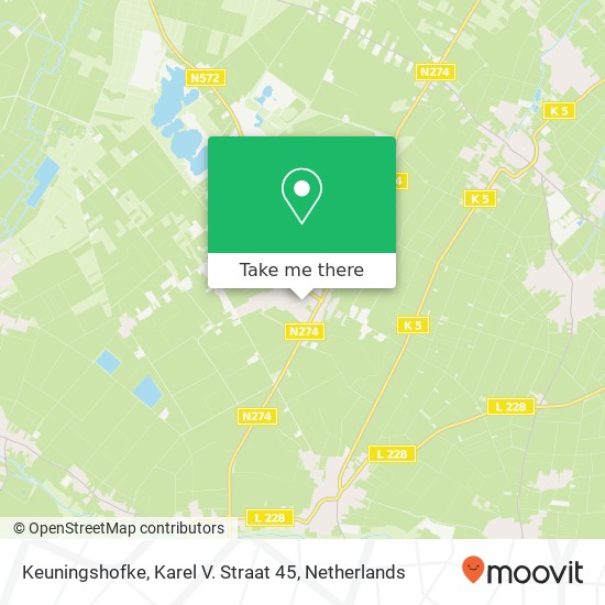 Keuningshofke, Karel V. Straat 45 map