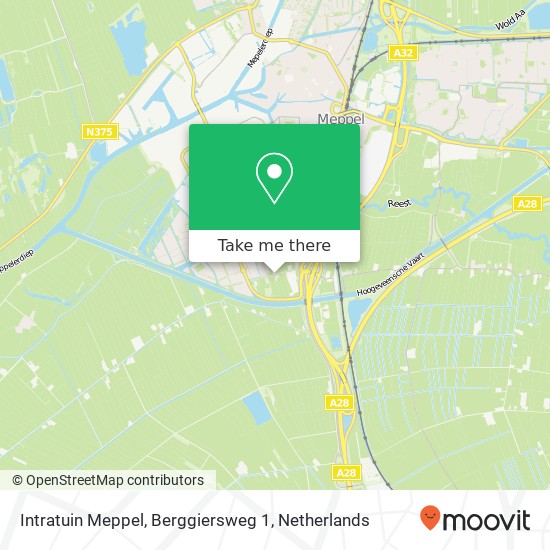 Intratuin Meppel, Berggiersweg 1 map